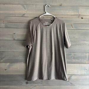 RHONE | Reign Short Sleeve Performance Tee Men's Large Mocha Heather